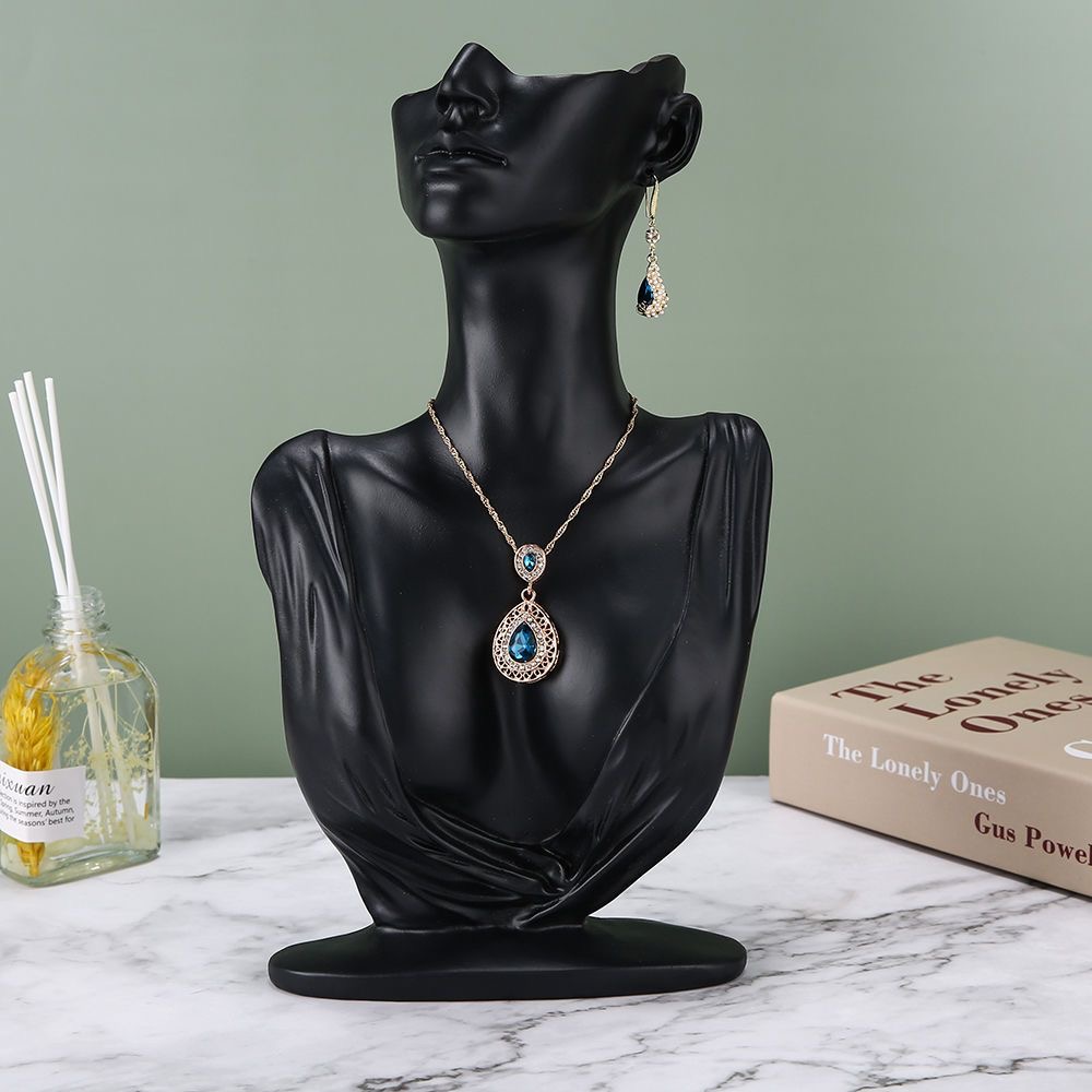 Body Jewelry Display Ideas - Portrait Neck Necklace Display Stand Plastic