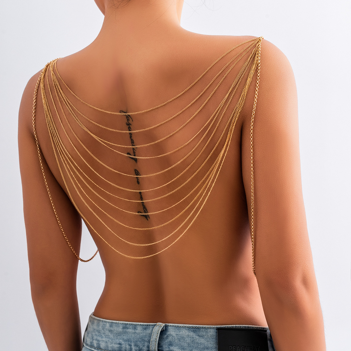 Body Jewelry Charms - Classic Multi layered Tassel Body Chain