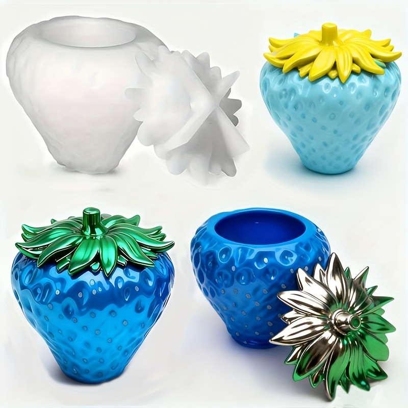 Body Jewelry Organizer - 1 Piece of Strawberry Can Resin