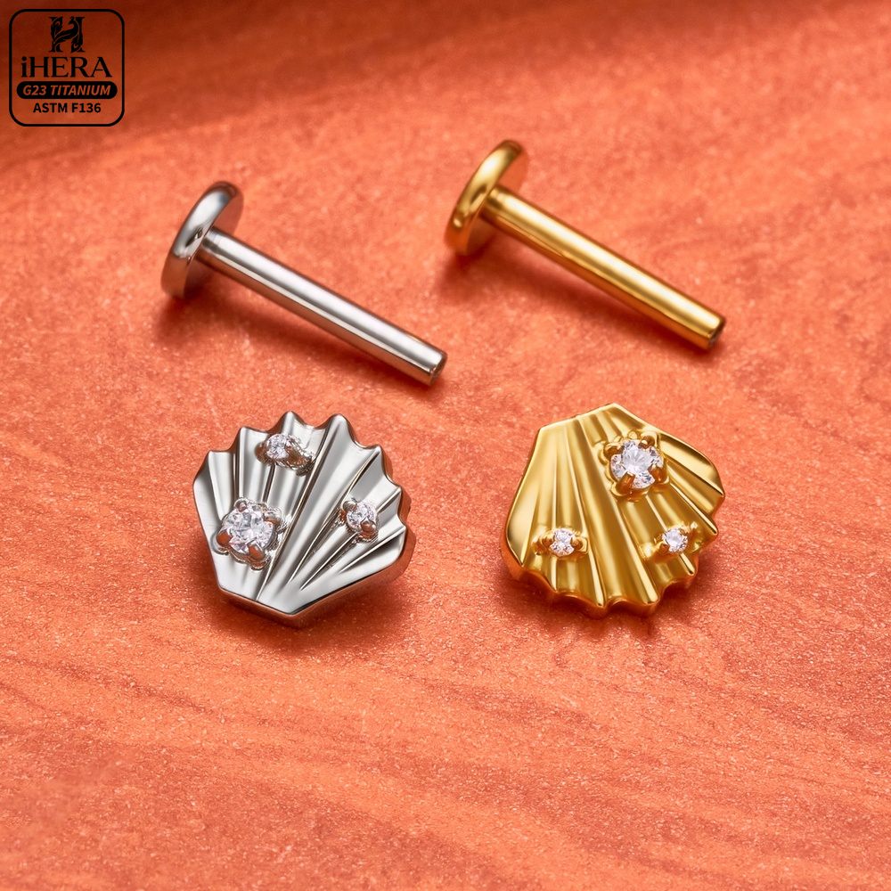 F136 Titanium Piercing Stud Co - đánh giá và giá Body Jewelry Vertical Labret