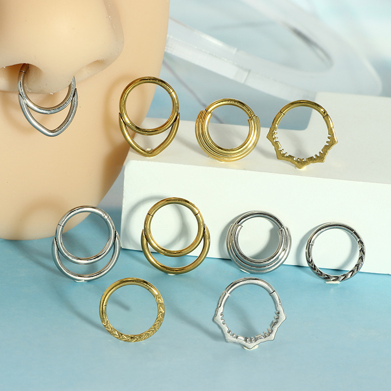Nose Hoop Earrings Metal Nose  - đánh giá và giá Body Jewelry And Earrings