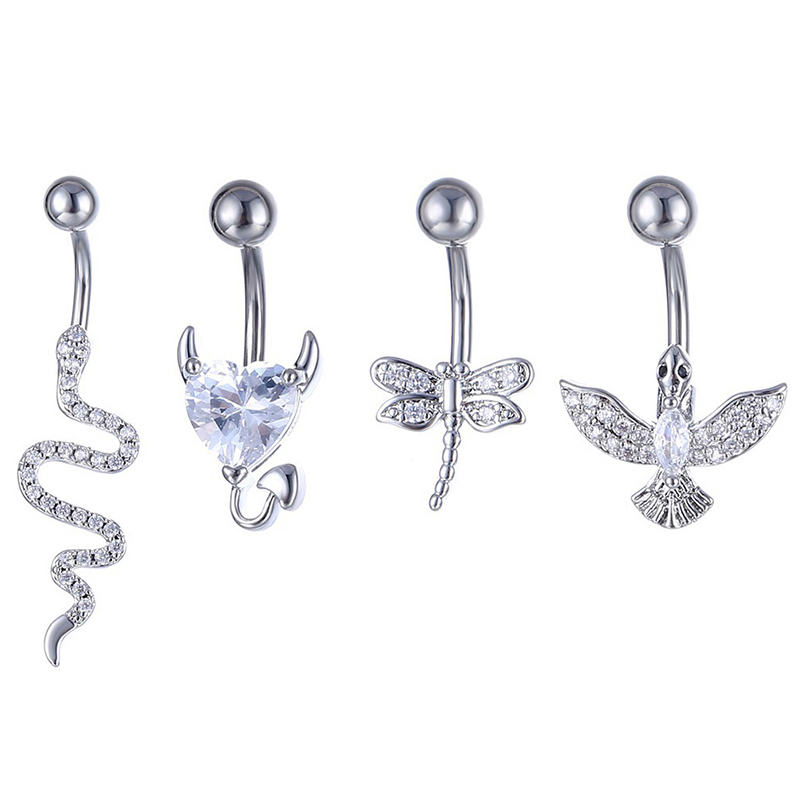 Crystal Belly Button Ring Anim - đánh giá và giá Body Jewelry Hoops