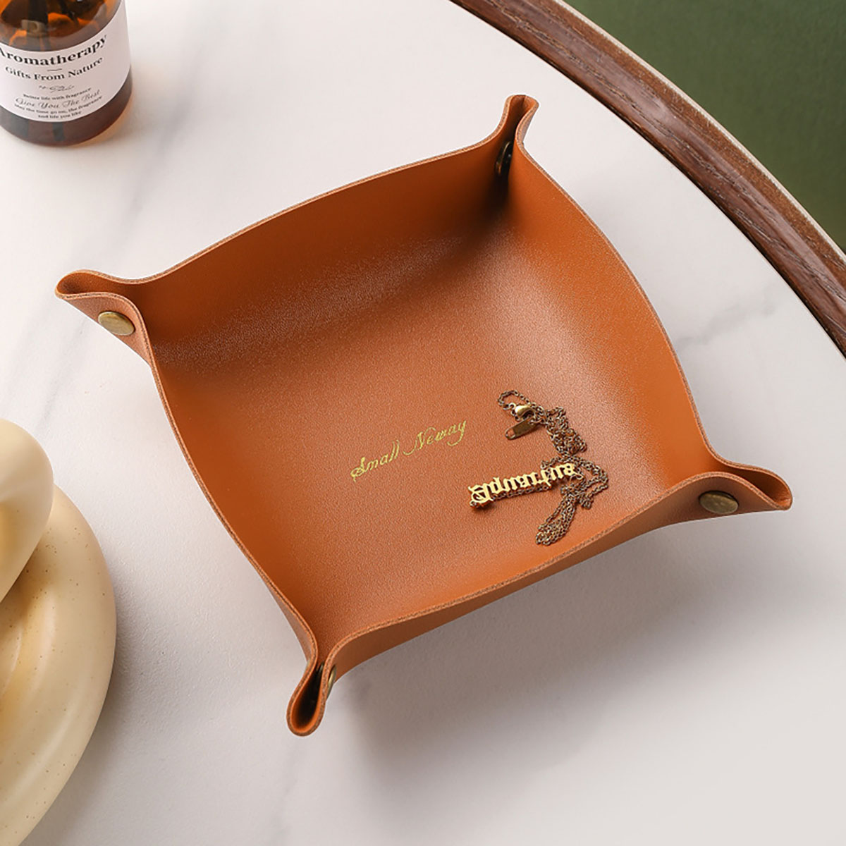 Nordic Style Leather Storage T - đánh giá và giá Body Jewelry Organizer