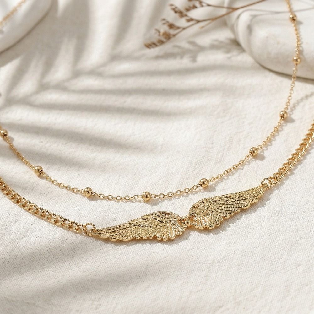 Gift Elegant Double Layer Wing - đánh giá và giá Body Jewelry Charms