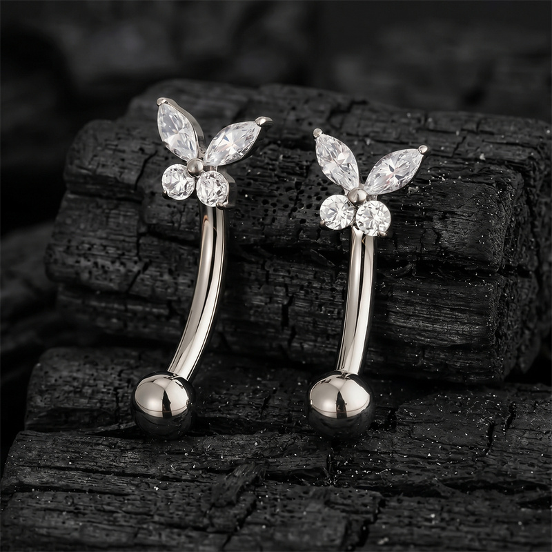 ASTM F136 Titanium Tiny Butter - đánh giá và giá Body Jewelry Vertical Labret