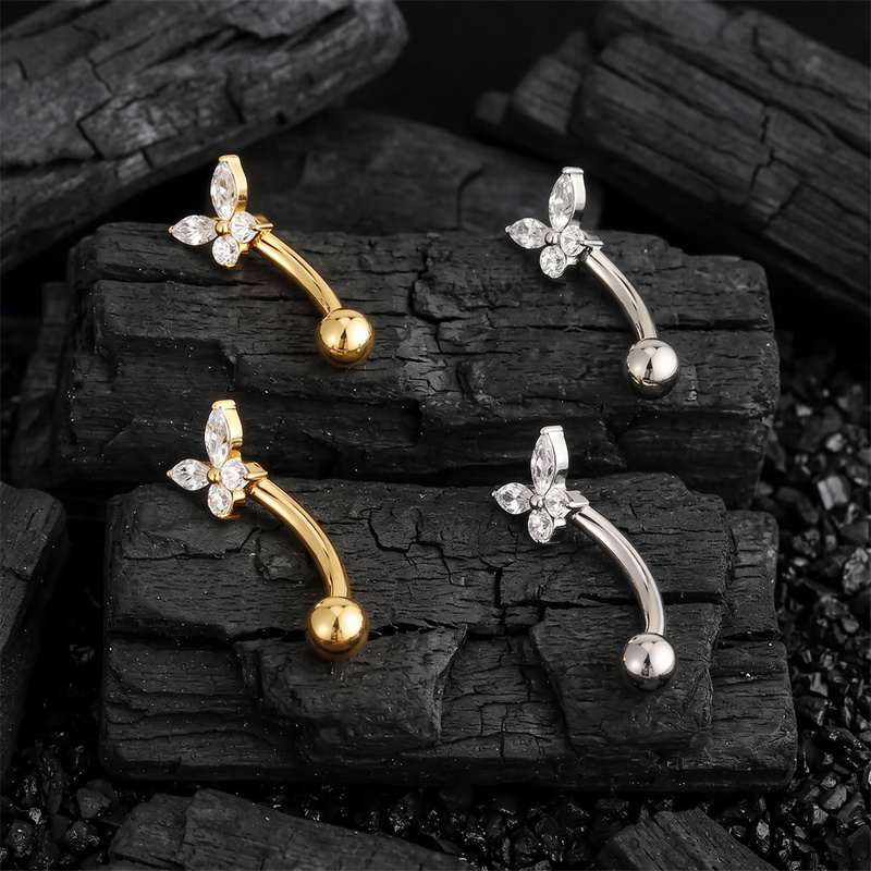 ASTM F136 Titanium Tiny Butter - đánh giá và giá Body Jewelry Vertical Labret
