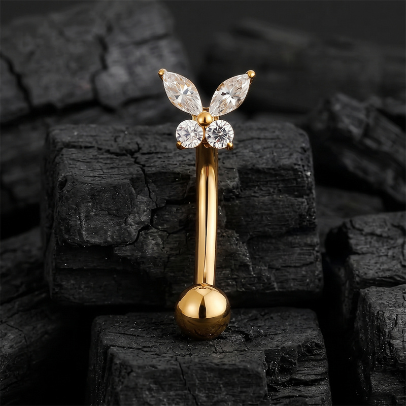 ASTM F136 Titanium Tiny Butter - đánh giá và giá Body Jewelry Vertical Labret