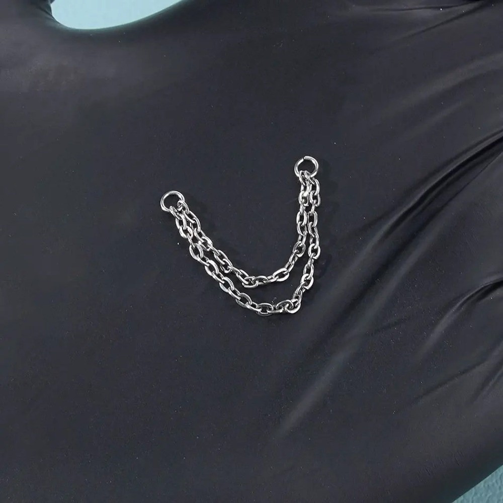 Titanium Nose Chain Three Laye - đánh giá và giá Body Jewelry Piercing
