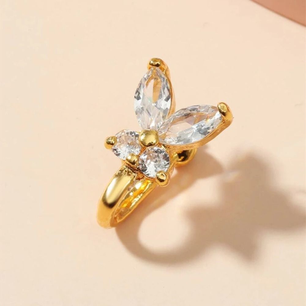 Rhinestone Butterfly Nose Ring - đánh giá và giá Body Jewelry And Earrings