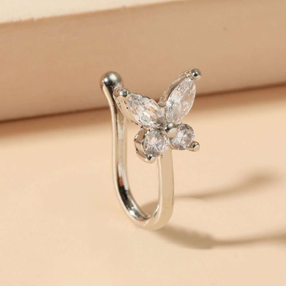 Rhinestone Butterfly Nose Ring - đánh giá và giá Body Jewelry And Earrings
