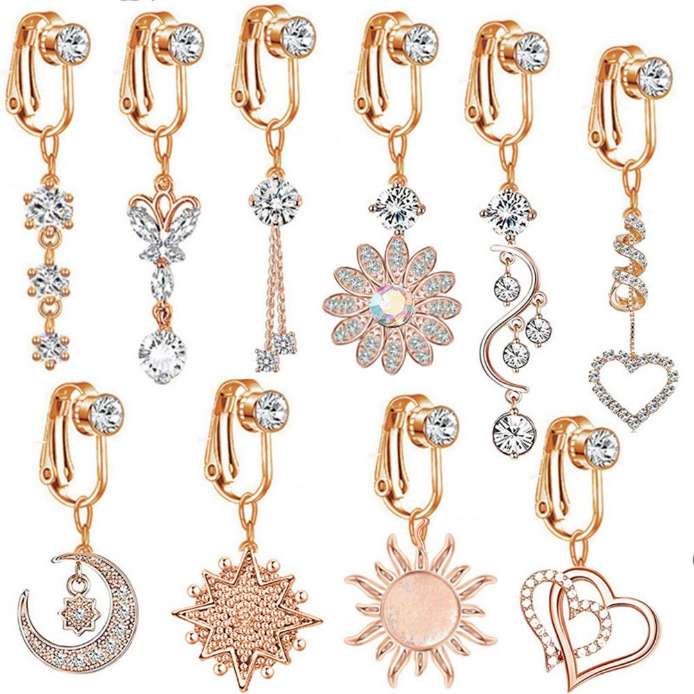 Clip On Umbilical Cartilage Cl - đánh giá và giá Body Jewelry And Earrings