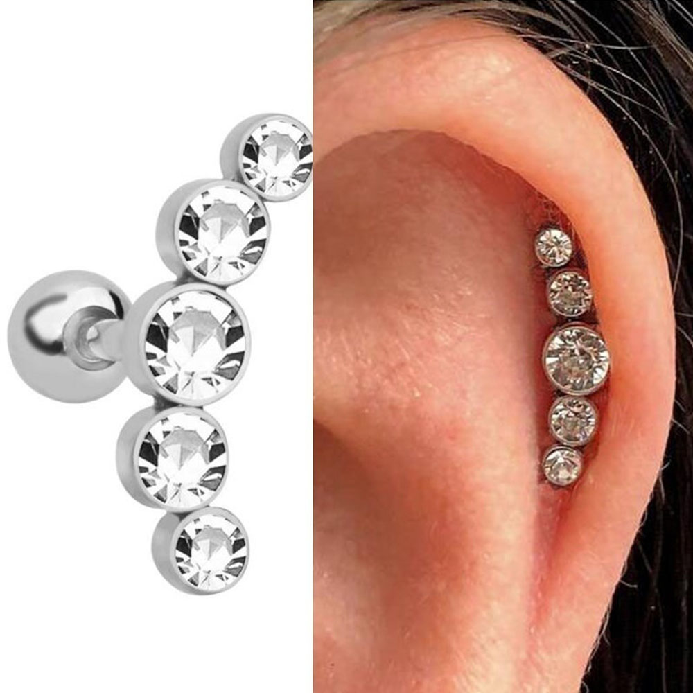 1Pcs Fashion 16G Crystal Gem O - đánh giá và giá Body Jewelry And Earrings