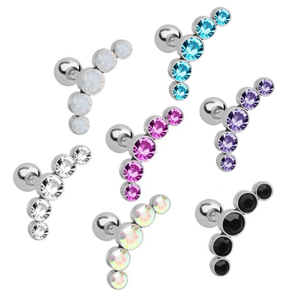 1Pcs Fashion 16G Crystal Gem O - đánh giá và giá Body Jewelry And Earrings