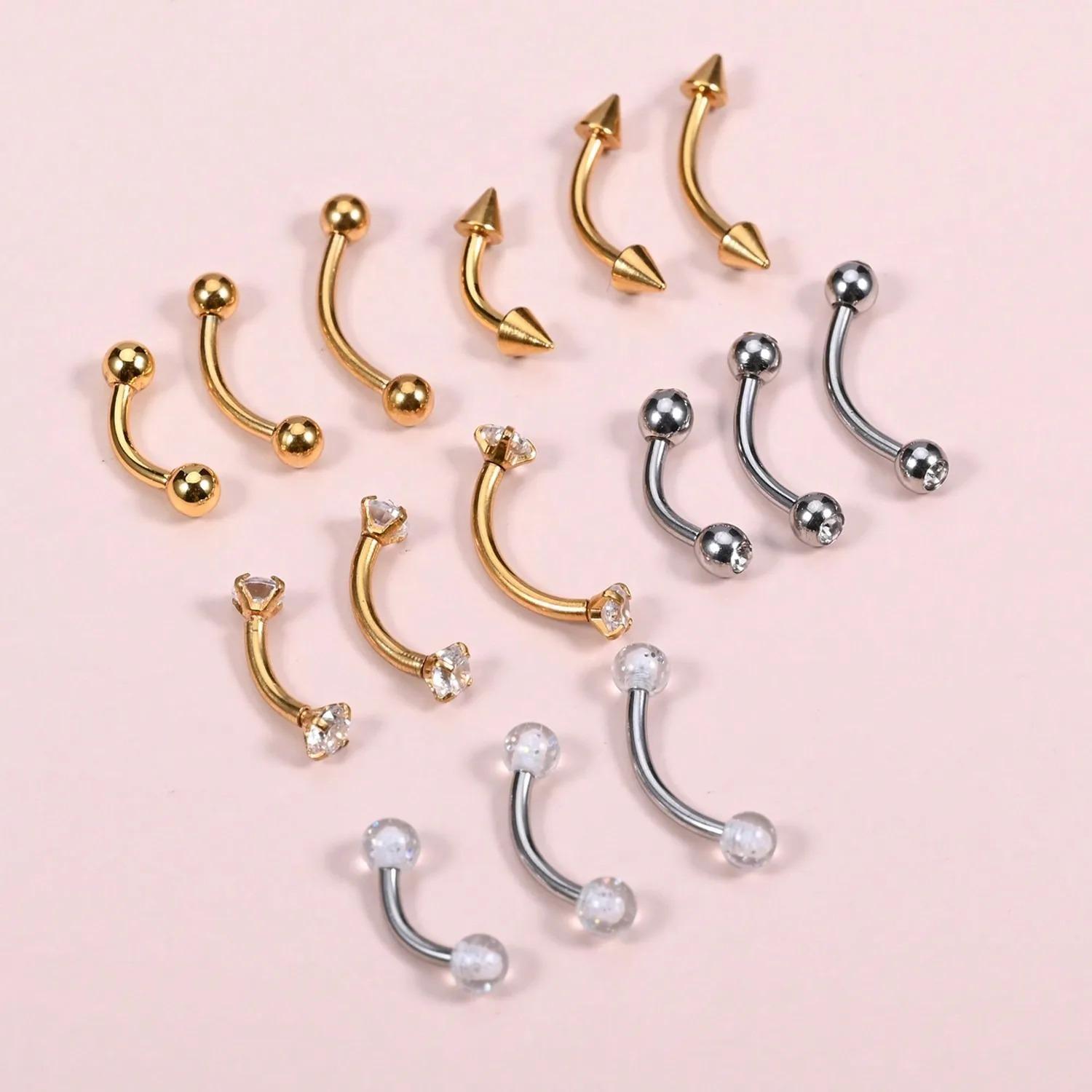 15Pcs 16g Rook Piercing Jewelr - đánh giá và giá Body Jewelry Vertical Labret