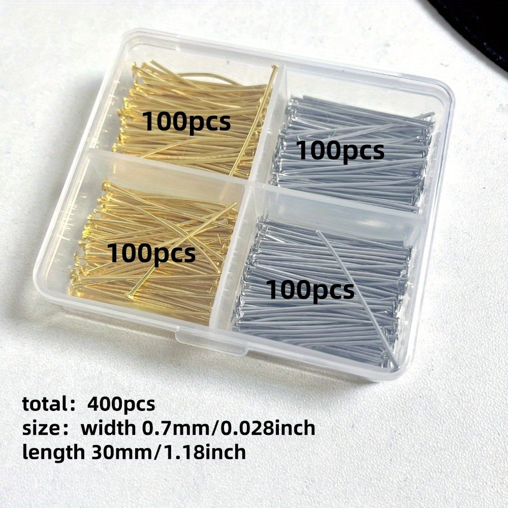 400pcs Mixed Iron Head Pins 30 - đánh giá và giá Body Jewelry Organizer