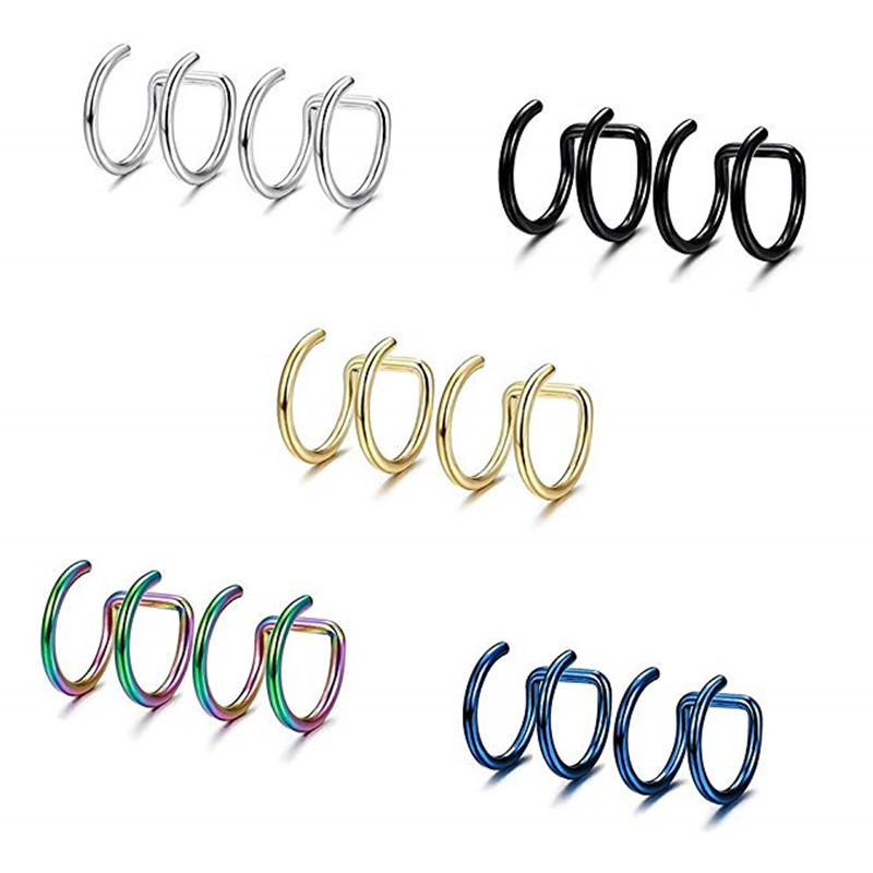 2Pcs 316L Stainless Steel Clip - đánh giá và giá Body Jewelry And Earrings
