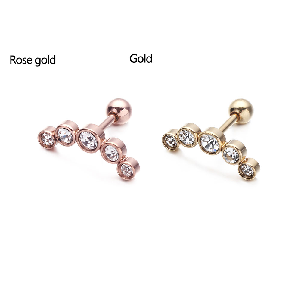 1Pcs Fashion 16G Crystal Gem O - đánh giá và giá Body Jewelry And Earrings