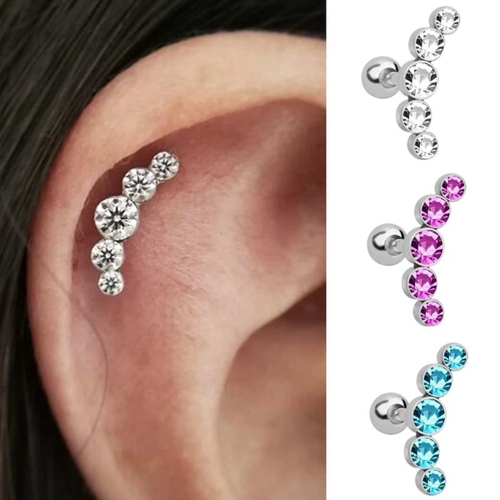 1Pcs Fashion 16G Crystal Gem O - đánh giá và giá Body Jewelry And Earrings