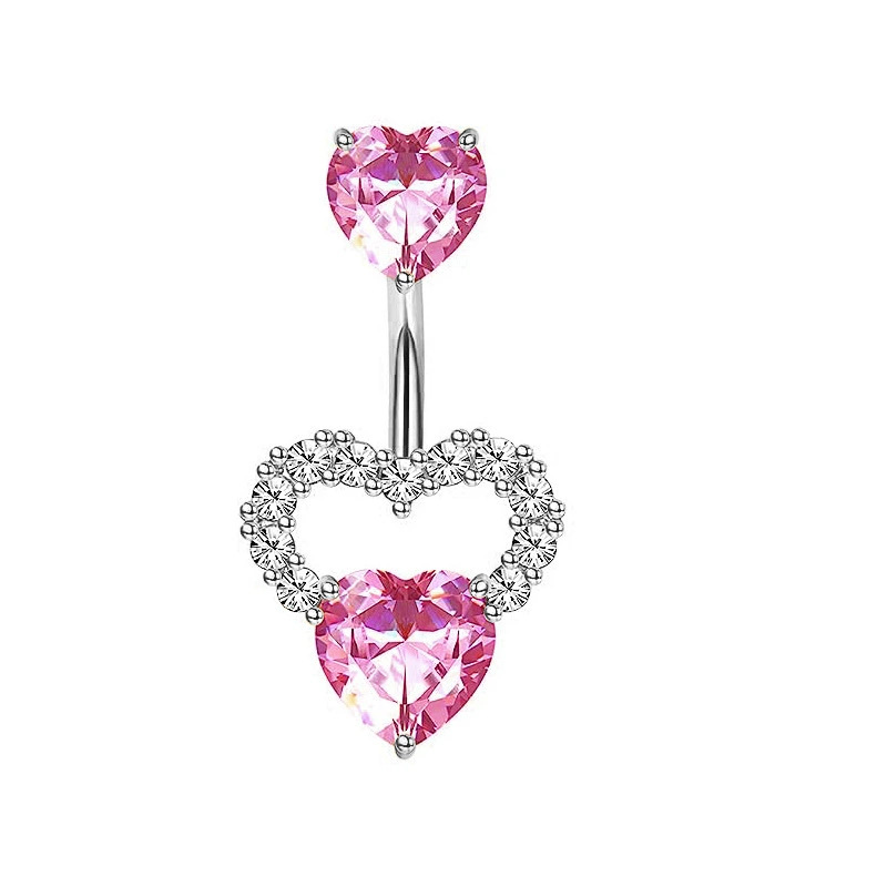 1PCS Pink Crown Belly Button R - đánh giá và giá Body Jewelry Hoops