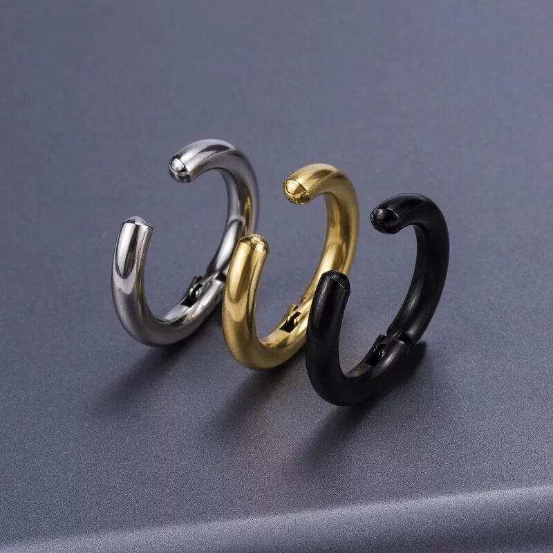 2/6Pcs Fake Huggie Hoop Earrin - đánh giá và giá Body Jewelry And Earrings