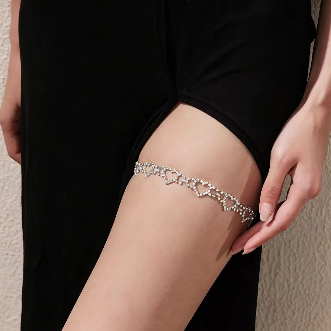 Heart Leg Chain Rhinestone Cha - đánh giá và giá Body Jewelry Charms