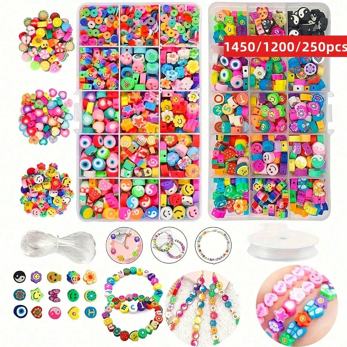 1450/1200/250pcs Polymer Clay  - đánh giá và giá Body Jewelry Organizer