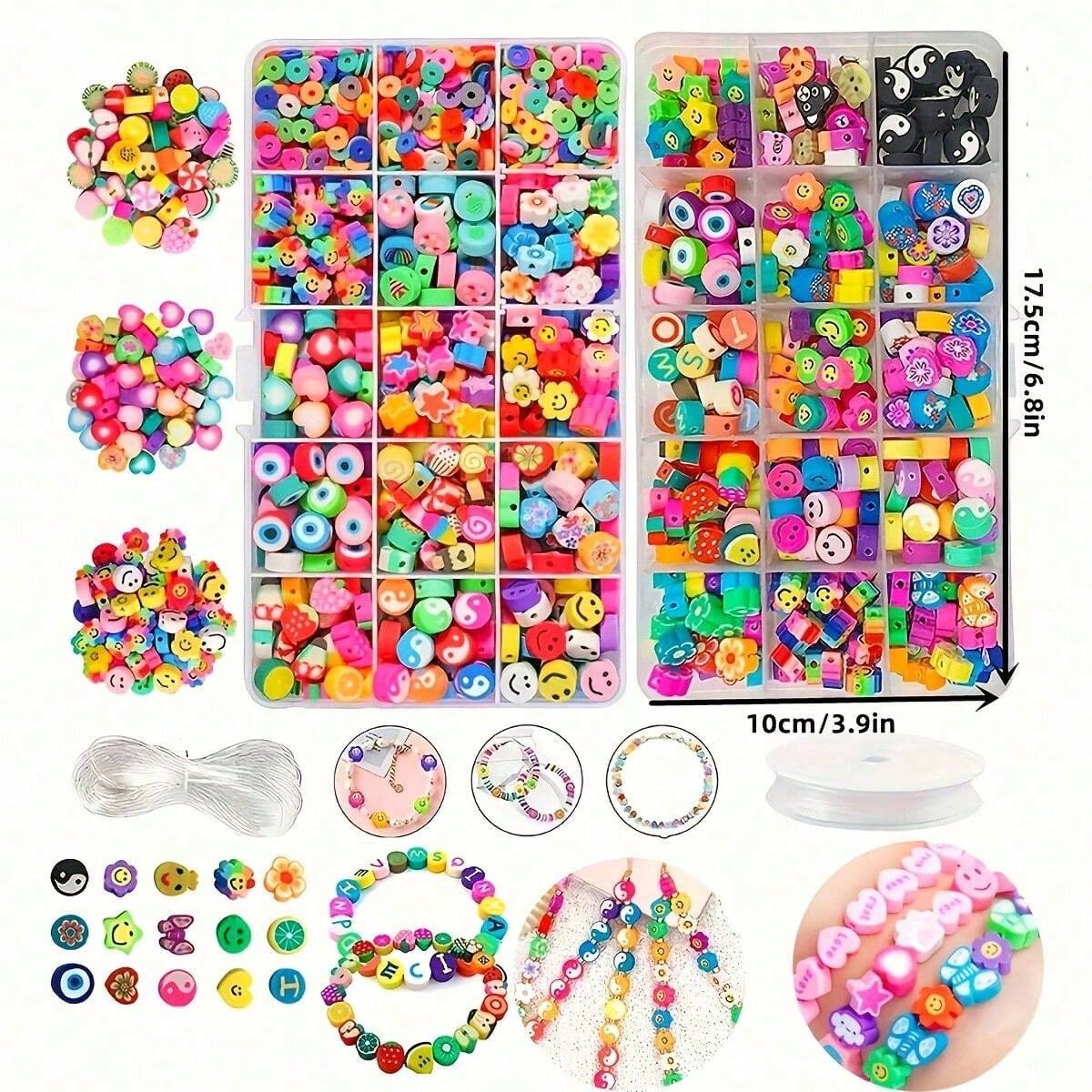 1450/1200/250pcs Polymer Clay  - đánh giá và giá Body Jewelry Organizer