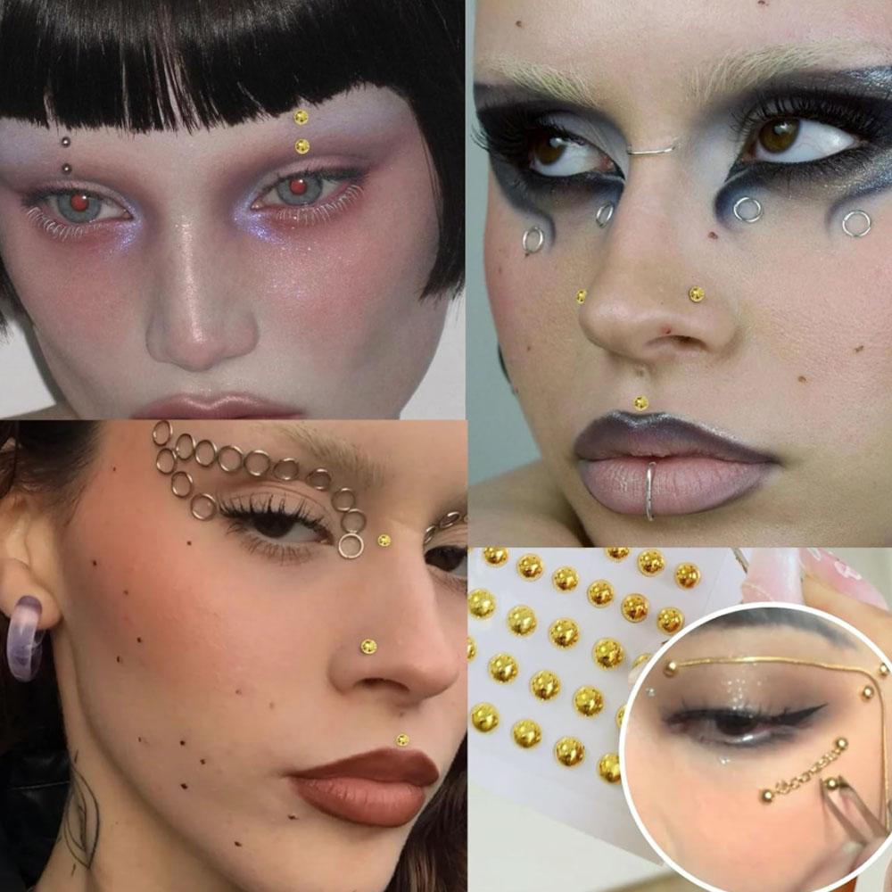 661Pcs Set Face Fake Piercings - đánh giá và giá Body Jewelry Piercing