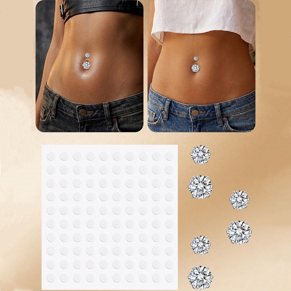 Fake Belly Piercing Cubic Zirc - đánh giá và giá Body Jewelry Piercing