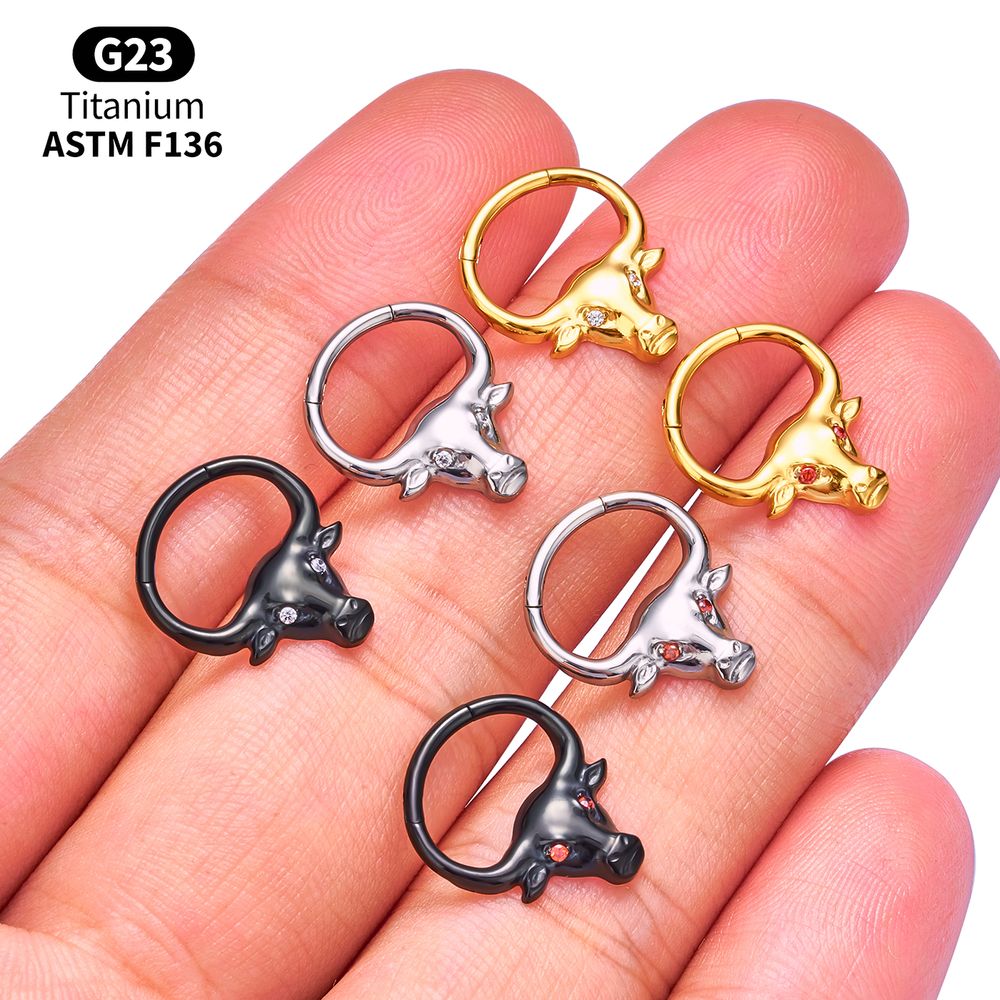 G23 Titanium Clicker Hoop Lot  - đánh giá và giá Body Jewelry Vertical Labret