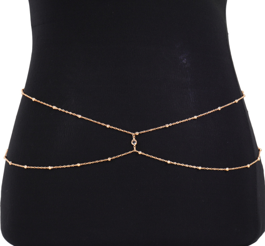 Clear Rhinestone Beaded Belly  - đánh giá và giá Body Jewelry Women