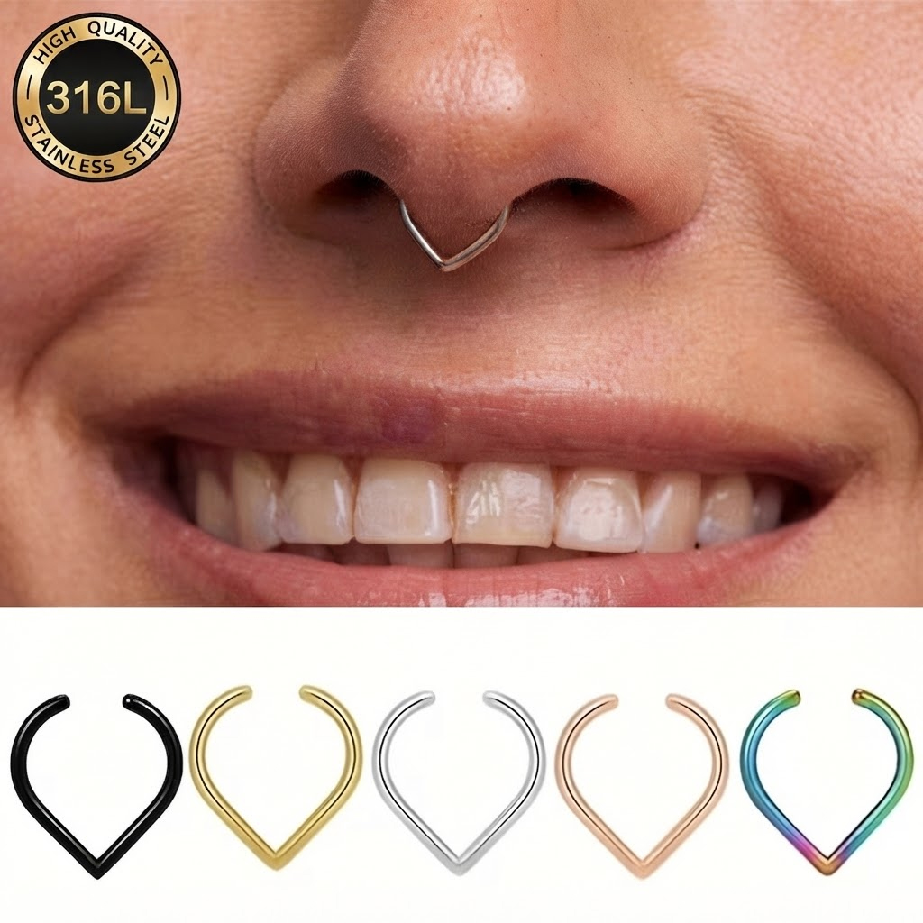 5Pcs Stainless Steel Fake Nose - đánh giá và giá Body Jewelry And Earrings