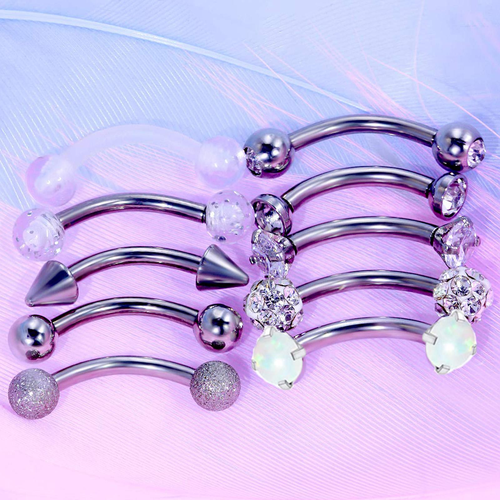 10/11/12pcs 16G Stainless Stee - đánh giá và giá Body Jewelry Vertical Labret