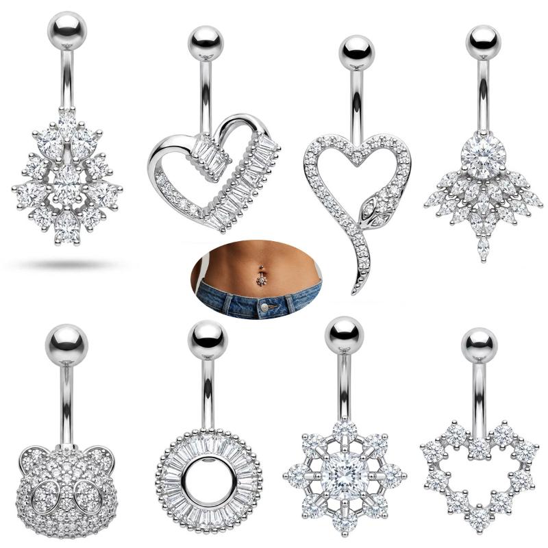 Butterfly Flower Belly Button  - đánh giá và giá Body Jewelry Charms