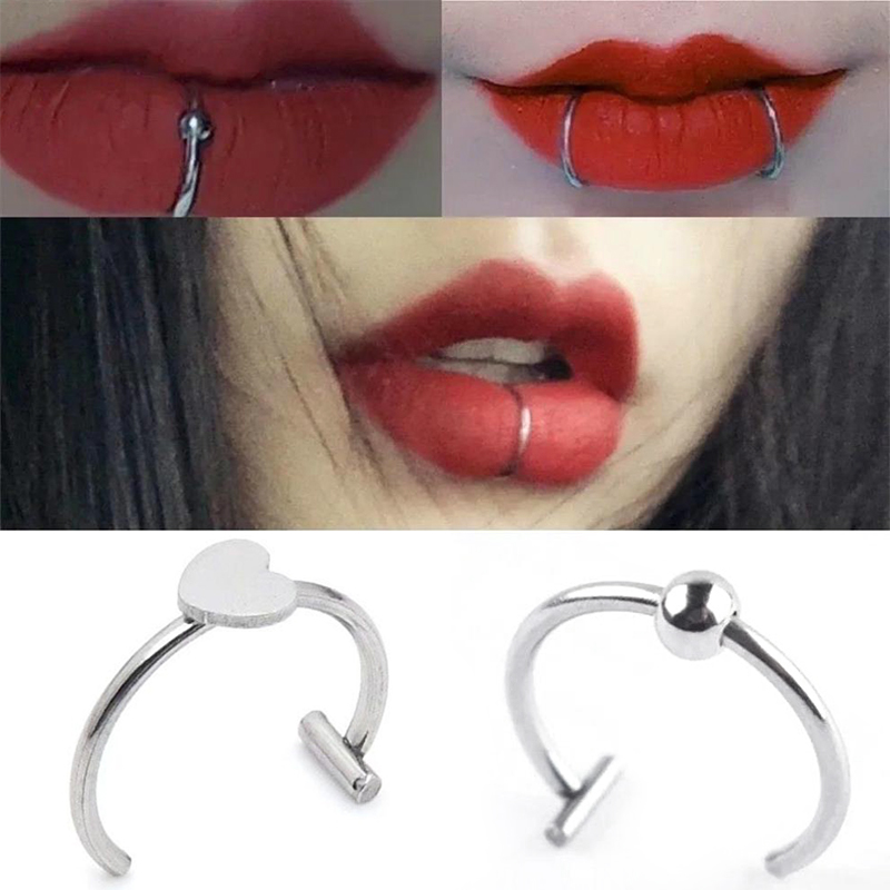 1Pc Stainless Steel Fake Nose  - đánh giá và giá Body Jewelry And Earrings