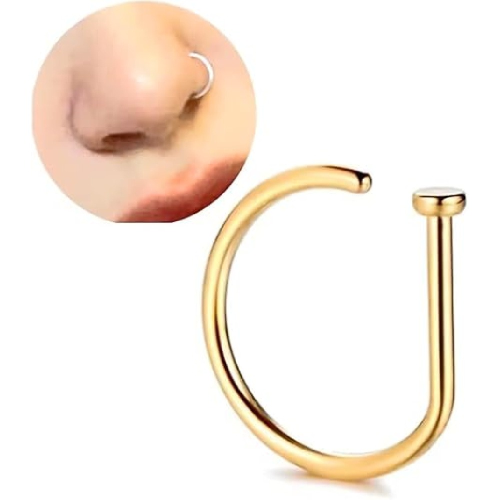 4 Pack Non Piercing D-Shaped N - đánh giá và giá Body Jewelry Hoops