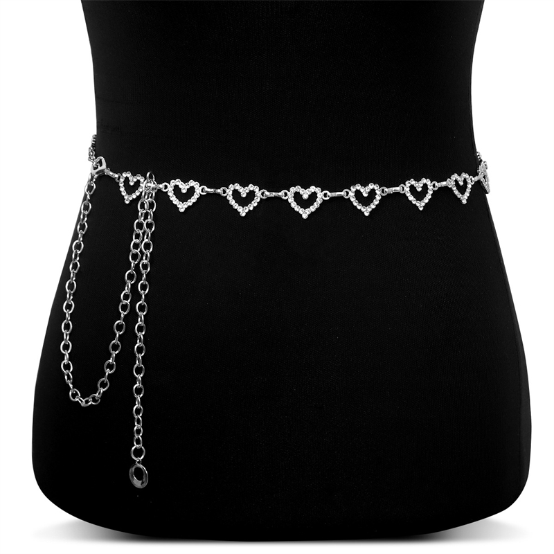 Fashion Rhinestone Heart Waist - đánh giá và giá Body Jewelry Women