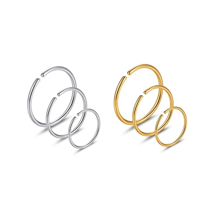 6pcs/lot Hypoallergenic Nose R - đánh giá và giá Body Jewelry And Earrings