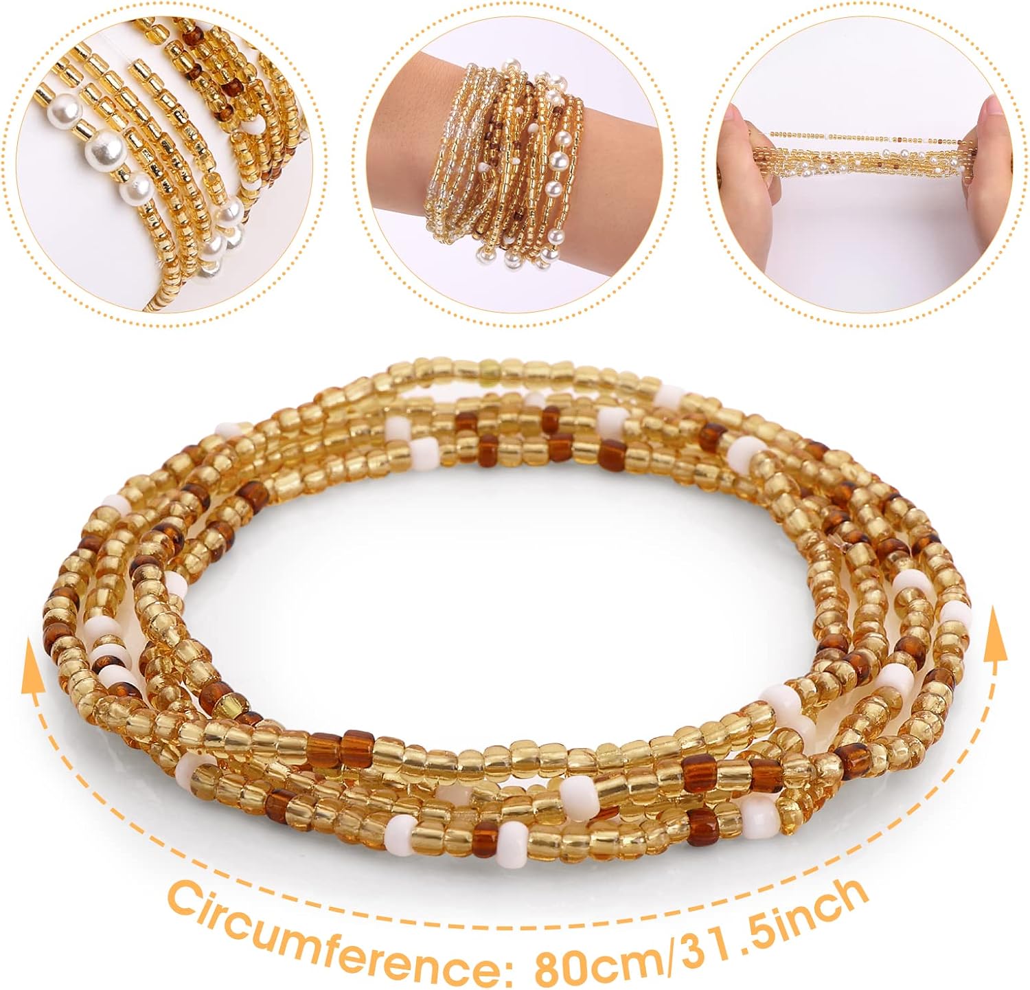 Waist Beads for Women Belly Be - đánh giá và giá Body Jewelry Women