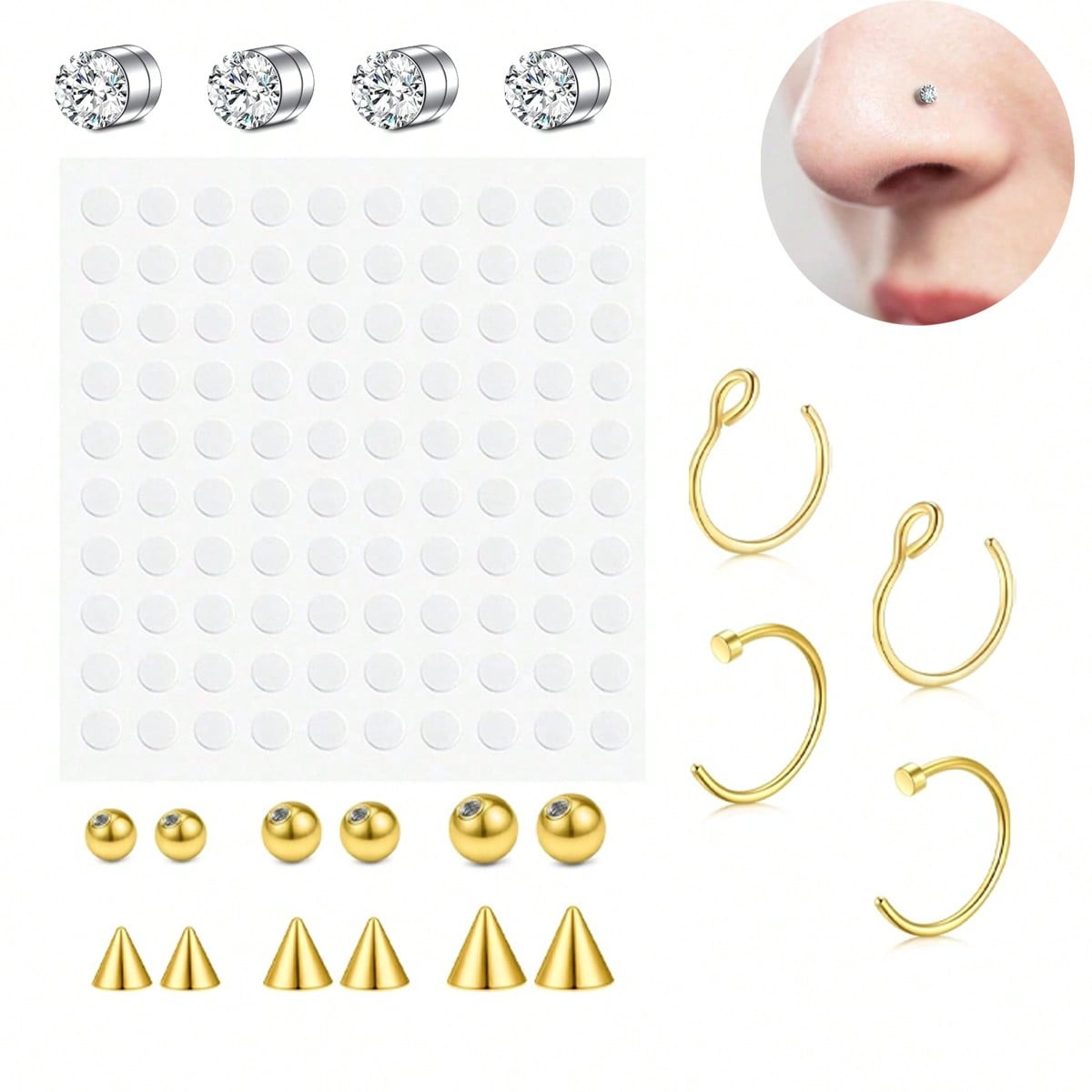 Fake Nose Rings Fake Septum Fo - đánh giá và giá Body Jewelry Piercing