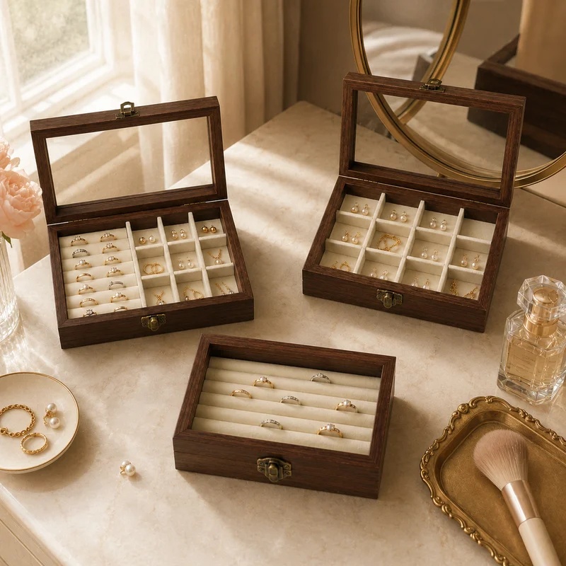 Bedroom Desktop Walnut Pattern - đánh giá và giá Body Jewelry Organizer