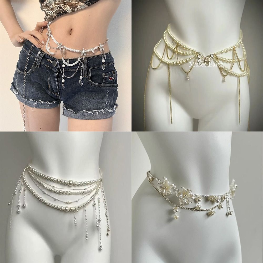 Fashion Elegant Pearl Waist Ch - đánh giá và giá Body Jewelry Women