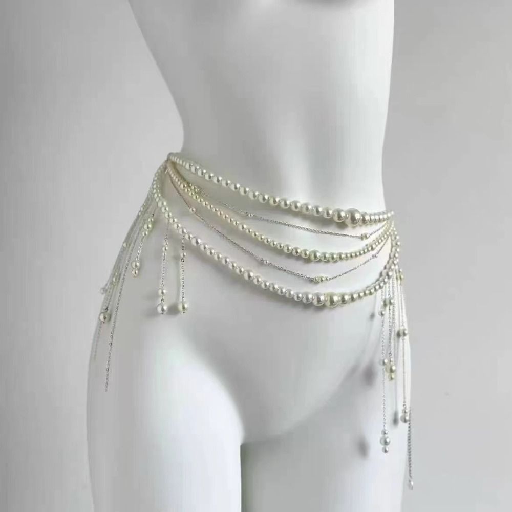 Fashion Elegant Pearl Waist Ch - đánh giá và giá Body Jewelry Women