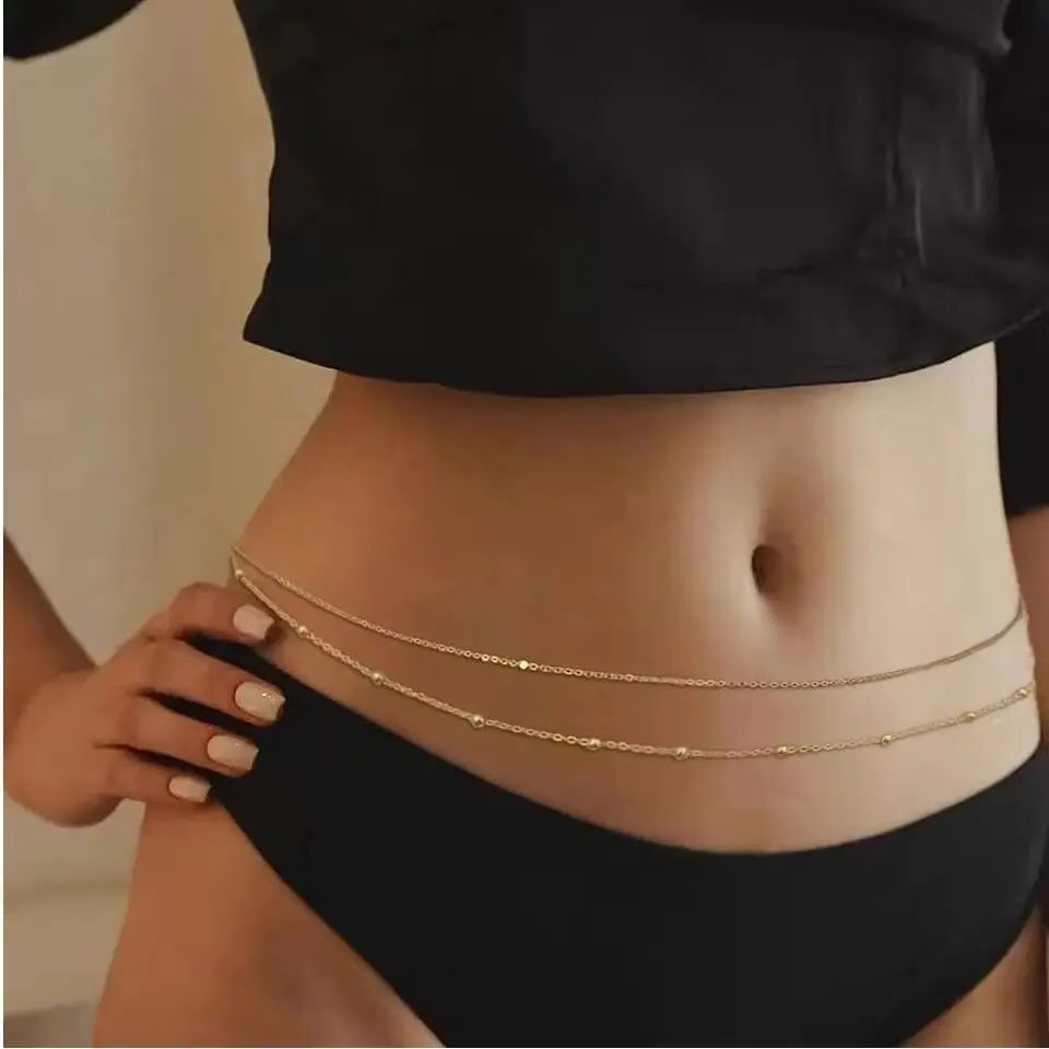 HipHop Double Layers Belly Cha - đánh giá và giá Body Jewelry Women