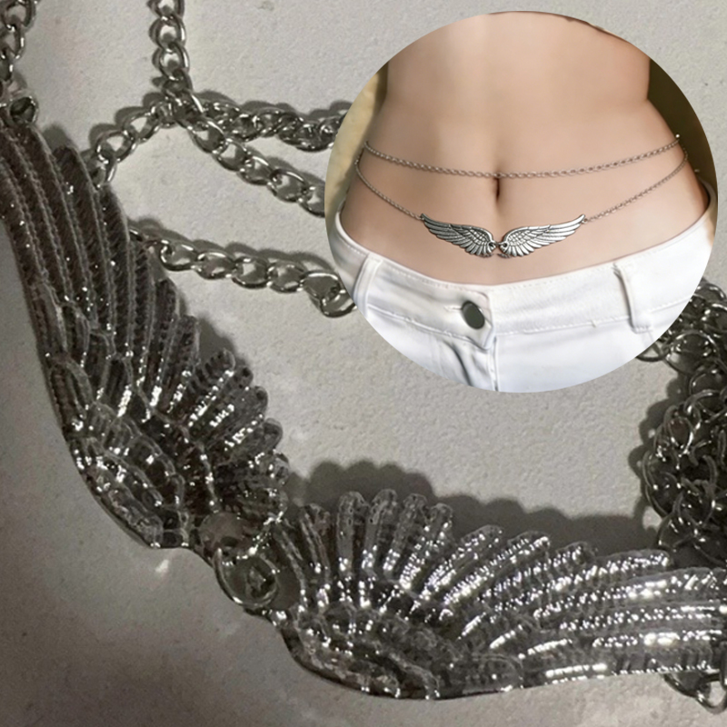 Double Layer Wings Angel Waist - đánh giá và giá Body Jewelry Charms