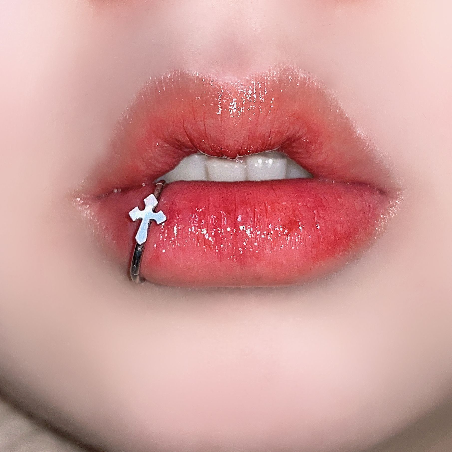 Stainless Steel Lip Ring Hinge - đánh giá và giá Body Jewelry Vertical Labret