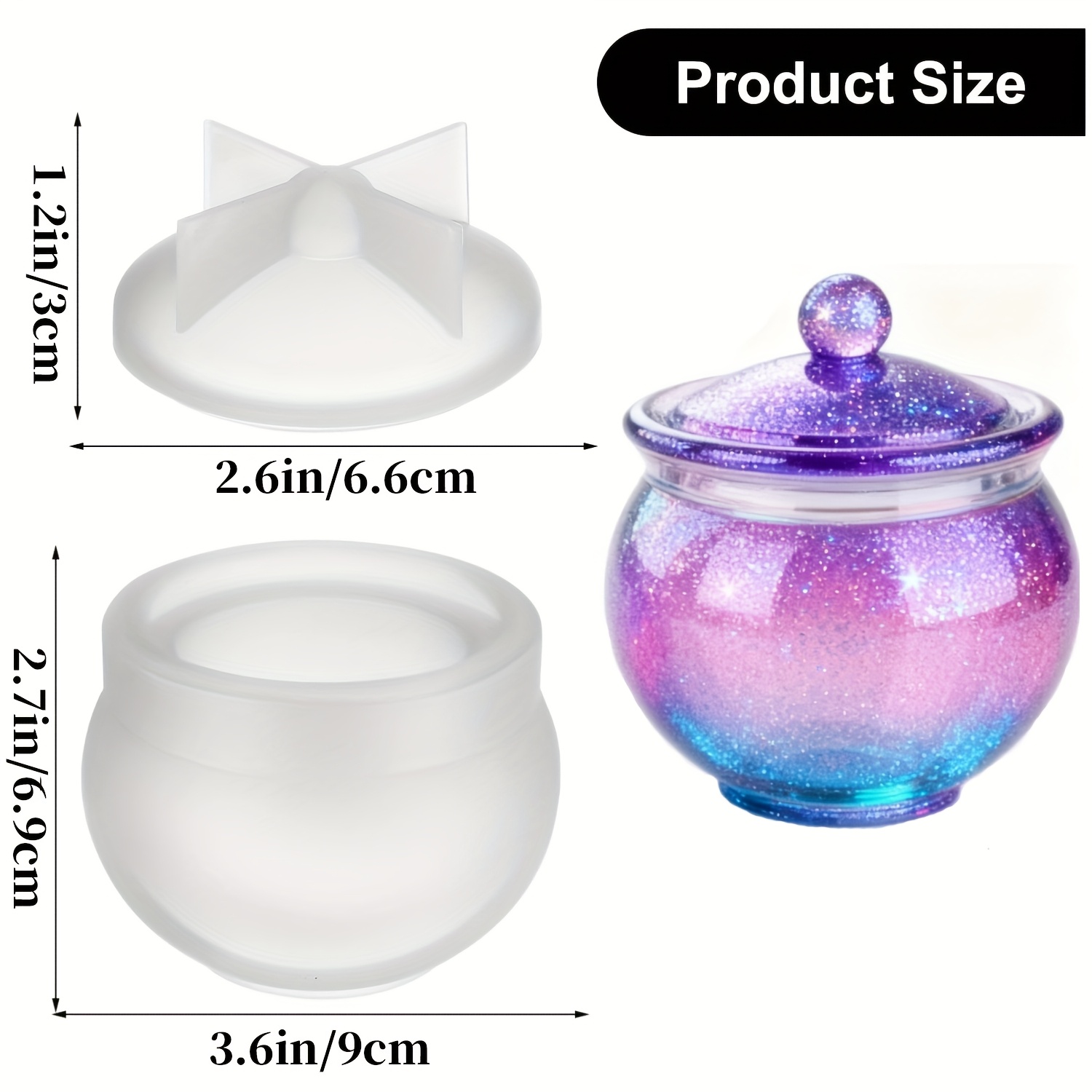 1 set of round resin can molds - đánh giá và giá Body Jewelry Organizer