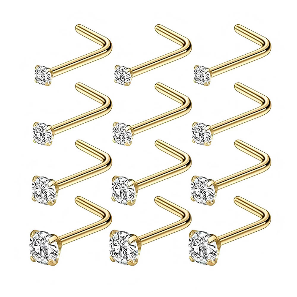 12-Piece Full Set 316L Hypoall - đánh giá và giá Body Jewelry Hoops