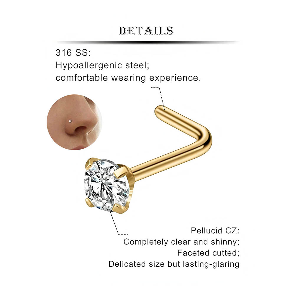 12-Piece Full Set 316L Hypoall - đánh giá và giá Body Jewelry Hoops